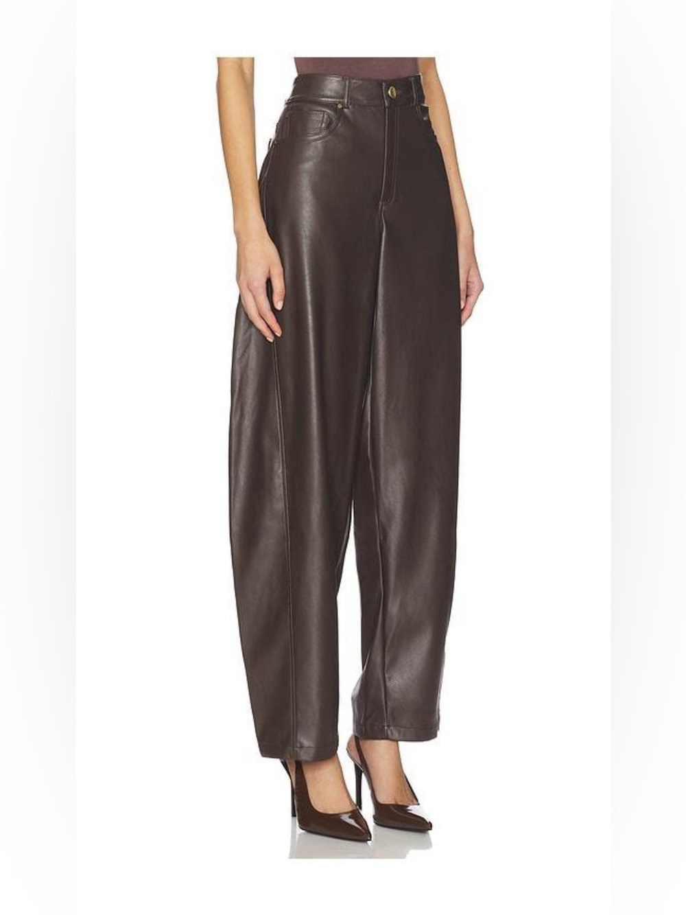 Women’s Lennon Pant in Brown Nonchalant Label - Picture 14 of 15